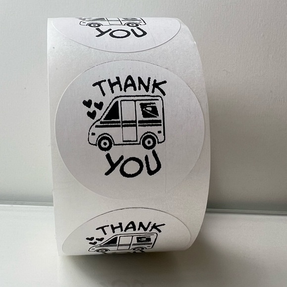 100 Thank You USPS Sticker, Thank You Sticker, Postal Mailbox Sticker - Picture 9 of 15